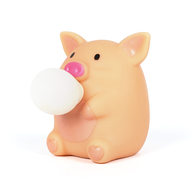 Light Pink Pig Bubble Blowing Squeeze Toy